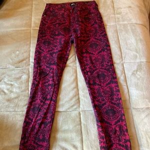 BDG jeans floral print. High rise. Cigarette ankle